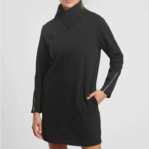 Athleta Black Cozy Karma Vela Long Sleeve Sweatshirt Dress XS